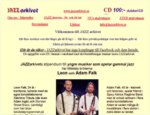 Tablet Screenshot of jazzarkivet.se